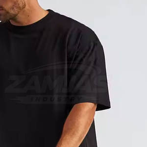 เสื้อยืดโอเวอร์ไซส์คุณภาพสูง แขนสั้น ผ้าฝ้าย 100% สำหรับผู้ชาย ทรงหลวม สกรีนโลโก้ตามสั่ง เสื้อยืดโอเวอร์ไซส์สำหรับผู้ชาย - Product Image 4