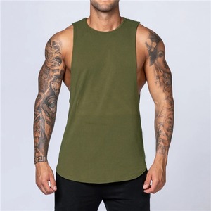 Débardeur de sport pour homme en coton, respirant, col rond, pour l'été, le fitness, le jogging, la musculation, décontracté - Product Image 2