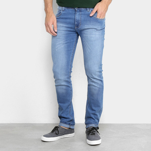 Jeans pour hommes de haute qualité personnalisés, nouvelle mode, coupe slim, couleur unie, denim extensible, acceptant le service OEM, grandes tailles - Product Image 4