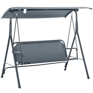 3 Seat Gray Patio Swing Chair - Product Image 1