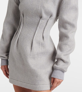 Custom Women's Premium Contour Sweatshirt Dress Crew Neck Brushed Fleece Body Sculpting Women's Hoodies Sweatshirt - Product Image 5