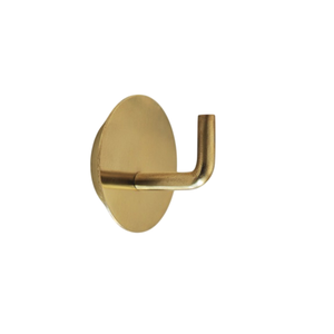 Classic Brass Wall Mount Single <b>Hook</b> for Clothing Storage Rust Resistant Metal Design - Product Image 2