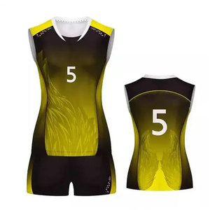 Uniformes de Voleibol para Hombre de Alta Calidad, 100% Algodón, 220g, Colores Personalizados, Diseño Único, Jersey Deportivo Premium para Equipos - Product Image 2