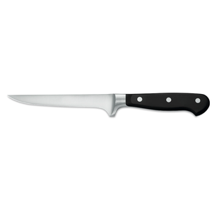 Couteaux à fileter professionnels, lame incurvée en acier inoxydable, manche ergonomique à triple rivet noir, pour le filetage du poisson et de la viande - Product Image 1