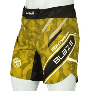 Blaze personalizable ligero MMA corto hombres ecológico cuatro vías estiramiento entrenamiento malla Grappling BJJ Fight Wear - Product Image 1