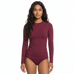 Women Rash Guard Breathable <b>Compression</b> Sports Top Lightweight Quick Dry Fabric For Beach Water Sports And Fitness - Product Image 5