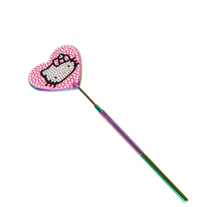 Espejo de mano profesional al por mayor Hello Kitty para pestañas, herramienta con mango, espejo para extensión de pestañas, proveedor - Product Image 1