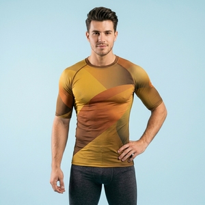 Camiseta Deportiva de Compresión Personalizada para Hombre, Manga Corta, Ligera, para Entrenamiento, Fitness, Running y Ejercicio - Product Image 5