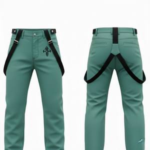 Pantalon de ski 100% polyester, tissu uni teint, imperméable 10 000 mm, isolation en polaire, fermeture personnalisée, haute qualité, homme RIVIAN - Product Image 6