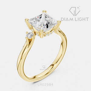 Anillo de Diamante Cultivado en Laboratorio con Corte Princesa de 2.15CT, Certificado IGI, Oro Blanco de 14K, Color F+, Claridad VS+, Anillo de Compromiso o Aniversario, Ideal para Regalo - Product Image 6