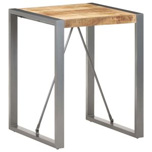 Tavolo da pranzo in legno massello di Mango grezzo 23.6 \ "x23.6 \" x29.5 \ "-elegante e resistente - Product Image 6