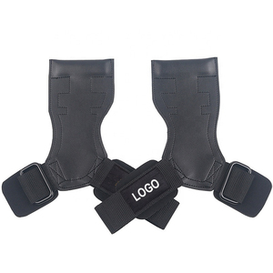 Agarraderas de Cuero para Manos con Soporte para Muñeca, Correa Ajustable de Velcro para Ejercicios de Dedos, Agarraderas para Entrenamiento en Gimnasio - Product Image 5
