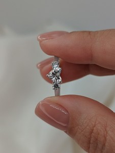 Proposal Moissanite Heart Cut Romantic Three Stone <b>Ring</b> For Women's original <b>925</b> <b>Silver</b> Wedding Promise Gift For Girlfriend - Product Image 3