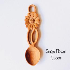 Cuillère à thé en bois durable, cuillère doseuse à café et sucre faite à la main, ustensile de cuisine naturel - Product Image 3