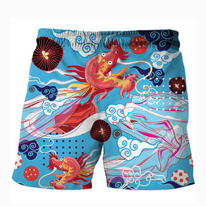 กางเกงขาสั้นว่ายน้ำชายหาดทรงหลวมแบบมีเชือกผูกเอว RTS Wholesale Price รุ่น AI-BS-211 - Product Image 6