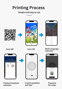 Mini Impresora UV A5, Escaneo de Códigos <span class=keywords><strong>QR</strong></span> por APP, Impresora Automática para Carcasas de Teléfono Móvil, Impresora con IA - Product Image 6