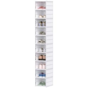 Scatola Portascarpe in Plastica Bianca e Scaffale Portascarpe Versatile dal Design Funzionale - Product Image 5