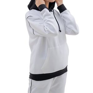 Ensemble survêtement molletonné hiver personnalisé, coupe oversize, manches longues, deux pièces, style streetwear pour femme – Vente en gros - Product Image 4