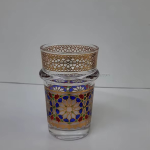 Verres à thé marocains les plus vendus avec boîte-cadeau ensemble de tasses à thé de luxe impression personnalisée - Product Image 1