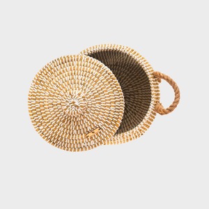 Juego de 3 Cestas Redondas de Seagrass Natural Hechas a Mano, Cestas de Almacenamiento Ecológicas al por Mayor, Hechas en Vietnam - Product Image 6