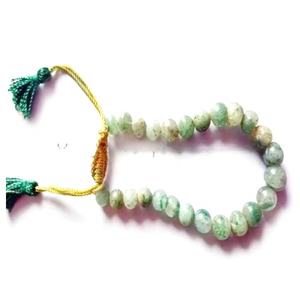 Handmade Green <b>Aventurine</b> D-String <b>Bracelet</b> Natural Agate Crystal Crafts with Mascot Style Gemstone Jewelry - Product Image 1