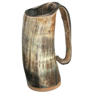 Mug en corne véritable polonais, compatible lave-vaisselle, qualité alimentaire, 100% original, style américain, gobelet en corne, vaisselle écologique, anniversaire, bar - Product Image 2