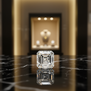 Diamant émeraude VVS2 de 5,46 carats certifié IGI, cultivé en laboratoire, neuf, non monté - Product Image 3