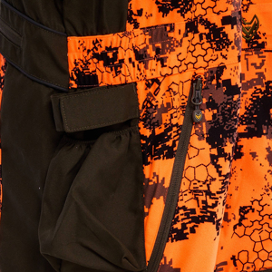 Chaleco de Caza Naranja al por Mayor, Transpirable, con Estampado de Camuflaje, de Poliéster y Algodón, para Caza y Tiro al Aire Libre, OEM - Product Image 6