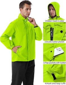 Traje Impermeable de Alta Calidad para Exteriores, Ropa Ligera para Senderismo, Fábrica OEM - Product Image 2