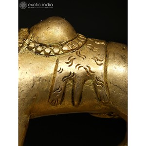 3 Inch Handmade Brass Nandi Sculpture Mount of <b>Shiva</b> for Home, Gifting and Temple Made in India - Product Image 4