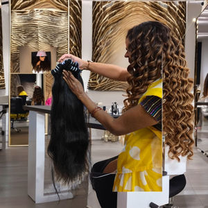 100% cheveux bruts non transformés cuticule alaginée Extension de cheveux humains vierges en gros, tissage de cheveux humains, cheveux indiens non transformés - Product Image 1