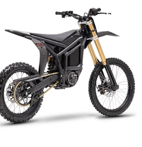 MEJOR OFERTA 2026 Motocicleta Eléctrica Todoterreno >80km/h 72V Negra y Dorada con Horquillas Delanteras y Cadena - Product Image 3