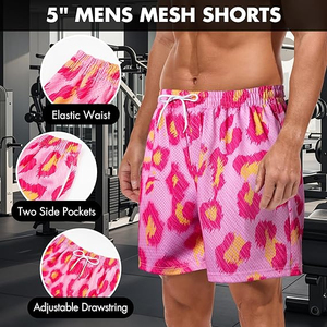 Breathable Sublimated Running <b>Shorts</b> Men’s UV Protection Fade Resistant Printed Athletic Gear for Outdoor Runs sublimation - Product Image 5
