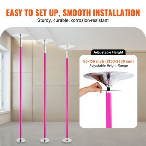 Professional Portable 40mm Heavy Duty Stainless Steel <b>Pole</b> Removable Static <b>Dancing</b> <b>Pole</b> Kit Hei Fitness Equipment Accessories - Product Image 5