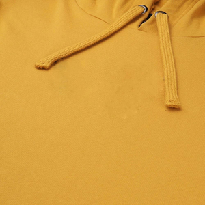 Sudadera con Capucha para Hombre, Color Mostaza, Manga Larga, Color Sólido, Algodón, Informal, con Cordón Ajustable y Bolsillos Laterales, Nueva Llegada 2026 - Product Image 6