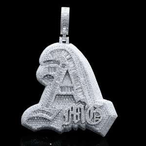 จี้เพชรรูปก้อนน้ำแข็งในเมืองทำจากโลหะผสมชุบทองชั้นเยี่ยม - Product Image 1