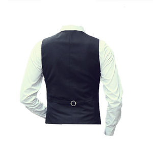 Chaleco de Traje Formal para Hombre, Color Rosa, Cuello en V, Reversible, Casual, con Botones, 5 Botones, Corte Regular, para Trajes/Esmoquin - Product Image 2