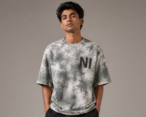 เสื้อยืดโอเวอร์ไซส์ผู้ชาย ผ้าฝ้าย สตรีทแวร์ ทรงหลวม ไหล่ตก ใส่สบายๆ สำหรับฤดูร้อน แบบเรียบๆ รับสกรีนลายตามสั่ง ขายส่งจำนวนมาก - Product Image 6