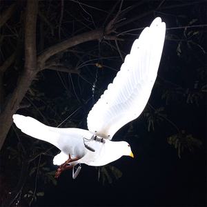 Superventas, nueva Carcasa de ABS <span class=keywords><strong>azul</strong></span> claro, atrae visitantes, decoración de Pascua, pájaro volador, luz led, decoración al aire libre para eventos - Product Image 5