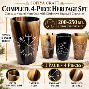 Taza de Cuerno de Búfalo Hecha a Mano, Artesanal, Ecológica, Pulida, de Color Natural, Tamaño Personalizado, Resistente al Agua, Estilo Rústico - Product Image 2