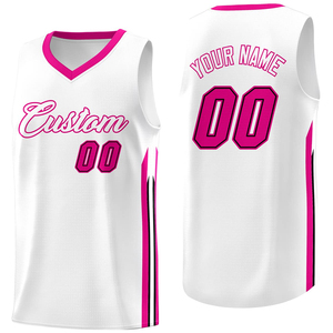 Maillot de basket-ball personnalisé bleu et jaune, col en V, sans manches, en maille, avec nom et numéro personnalisés, vêtements d'équipe, taille adulte unisexe - Product Image 4