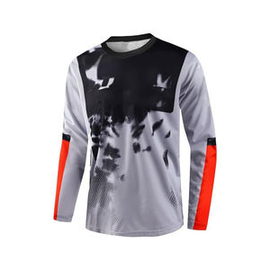 Jersey de Motocross Premium para Hombre, Spandex/Poliéster, Ligero, Transpirable, Cortavientos, de Secado Rápido, Manga Larga, Camiseta para Motociclismo - Product Image 4