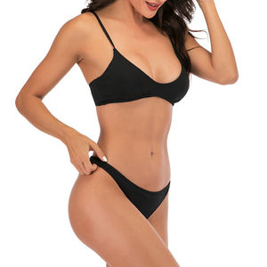 Ensemble soutien-gorge et culotte en dentelle sans armatures pour femme, lingerie sexy, soutien-gorge push-up confortable et respirant avec coussinets amovibles - Product Image 5