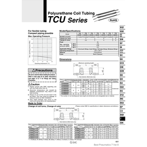 ท่อคอยล์โพลียูรีเทน TCU0805B-1นิวเมติก SMC - Product Image 2