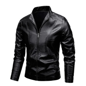New Casual <b>Men's</b> <b>Leather</b> <b>Jacket</b> Loose <b>Leather</b> <b>Jacket</b> Thin Top <b>Jacket</b> <b>Men's</b> Foreign Trade Motorcycle <b>jacket</b> for <b>men</b> - Product Image 4