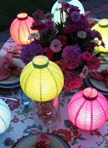 Lanterne en papier ronde en soie vietnamienne en gros, colorée, 20-60 cm, pour mariage, festival, fête, décoration de table, lanterne faite à la main, prix d'usine - Product Image 5