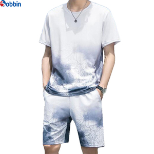 Conjunto Deportivo de Verano para Hombre de BOBBIN INDUSTRIES, Camiseta y Pantalones Jogger, Estilo Urbano, Transpirable, Personalizable, Cómodo, Unisex, Talla Grande - Product Image 3