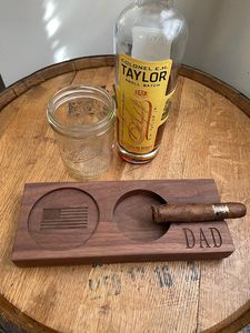 Cendrier élégant en bois, porte-cigares artisanal, plateau carré classique pour fumeurs, décoration de salon, durable et de qualité supérieure - Product Image 4