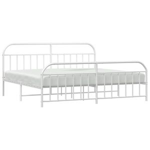 Base de Cama Doble de Acero con Recubrimiento en Polvo Blanco, Categoría de Productos de Camas Metálicas - Product Image 4