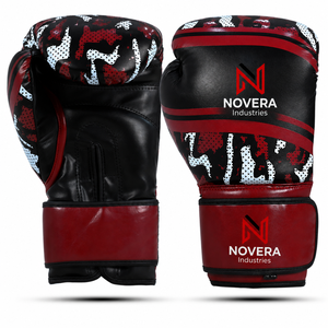 Gants de boxe en cuir de qualité supérieure pour l'entraînement, le sparring, le travail sur sac de frappe, le Muay Thai, le Kickboxing, le MMA avec sangle de poignet en Velcro - Product Image 5